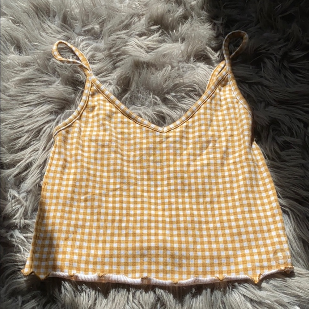 Checkered crop top